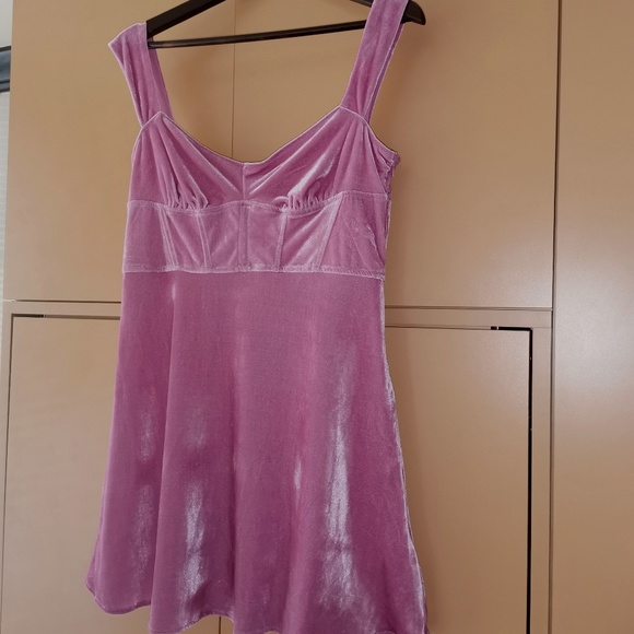 URBAN OUTFITTERS - UO Genivieve Velvet Corset Mini Dress - NWT (L) - Picture 4 of 12